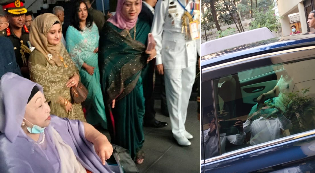 সেনাকুঞ্জের উদ্দেশে রওনা হয়েছেন খালেদা জিয়া